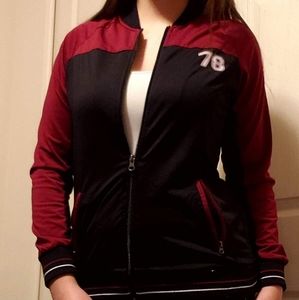 Red and black jacket